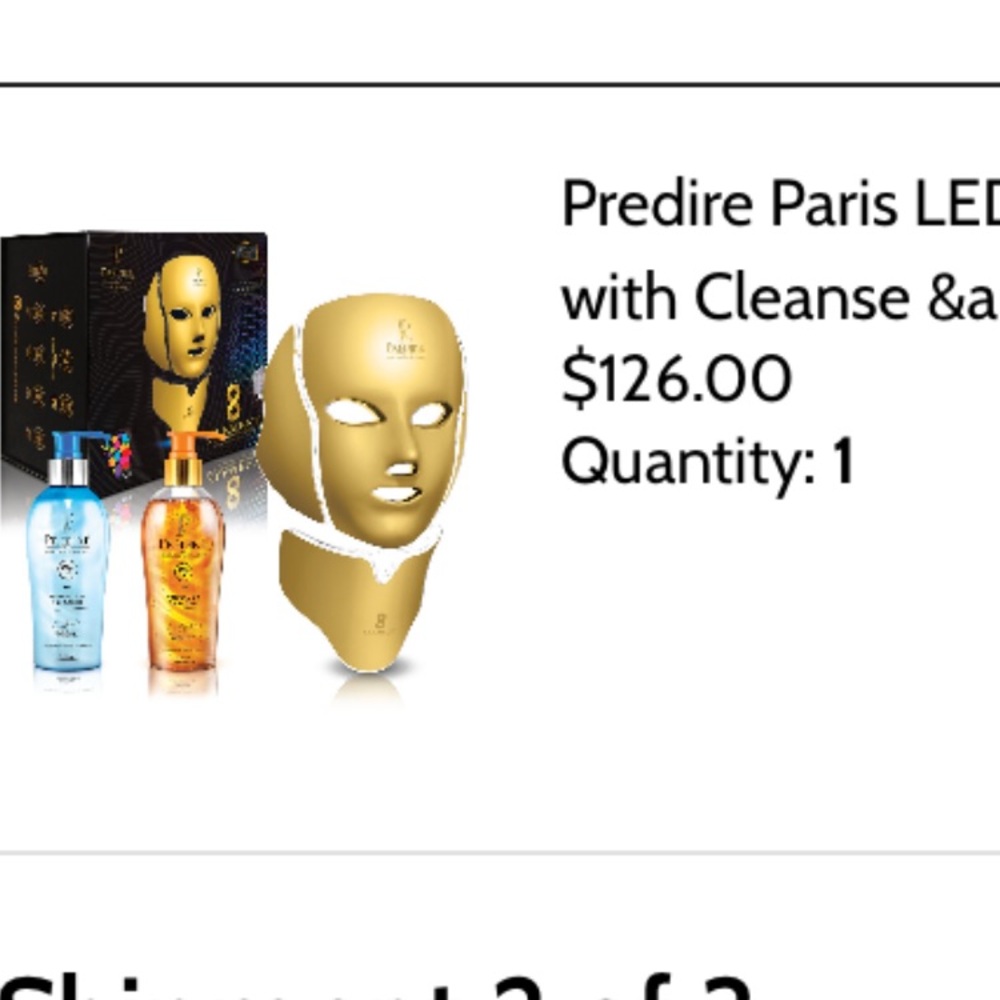 Gold LED Skincare Mask
